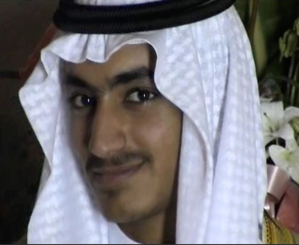 A file video grab released by the CIA November 1, 2017 shows an image of Hamza Bin Laden. u00e2u20acu201d Federation For Defence Of Democracies handout pic via AFPnn