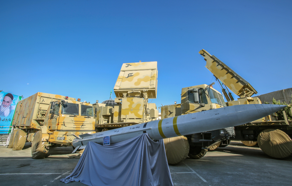 A handout picture provided by the Iranian presidential office shows Iranian-made air defence missile system Bavar 373 during a ceremony in Tehran on August 22, 2019. u00e2u20acu201d Iranian Presidency handout pic via AFP 