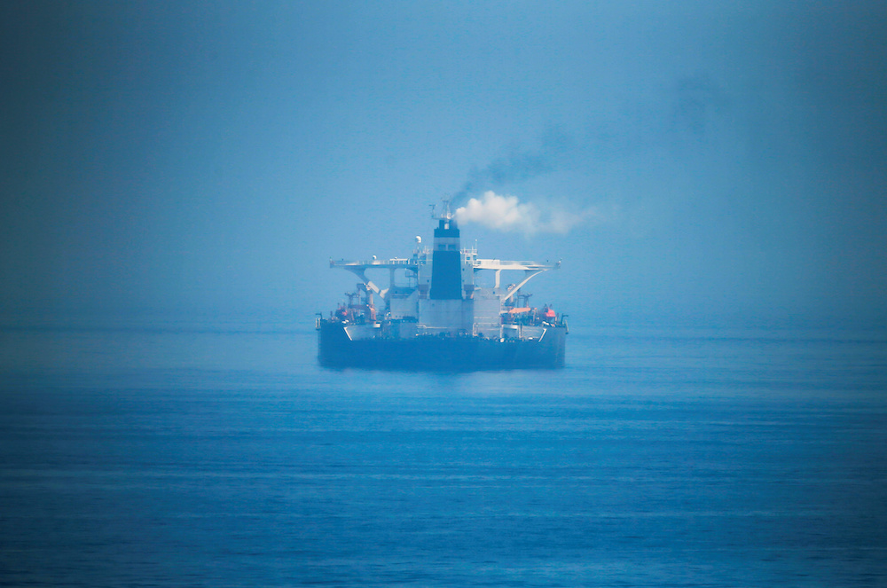 Iranian oil tanker Grace 1 sits anchored, with its name and Panamau00e2u20acu2122s flag removed, after the Supreme Court of the British territory lifted its detention order, in the Strait of Gibraltar, southern Spain, August 16, 2019. u00e2u20acu201d Reuters picn n