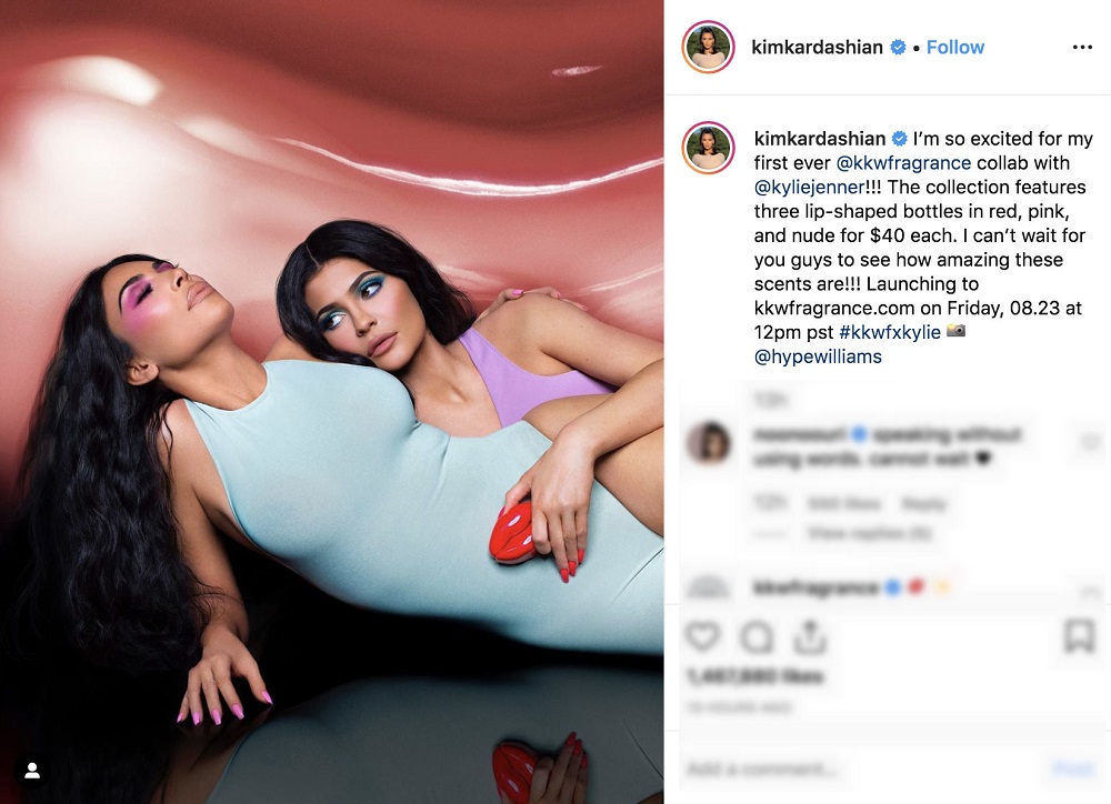 A screengrab from Kim Kardashianu00e2u20acu2122s Instagram. 