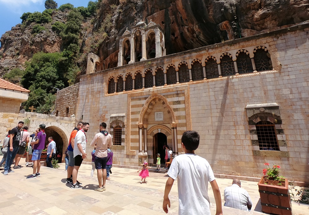 People are seen at the Monastery of Saint Anthony of Qozhaya in the heart of the Qadisha valley, in Zgharta district, Lebanon June 23, 2019. u00e2u20acu201d Reuters pic  