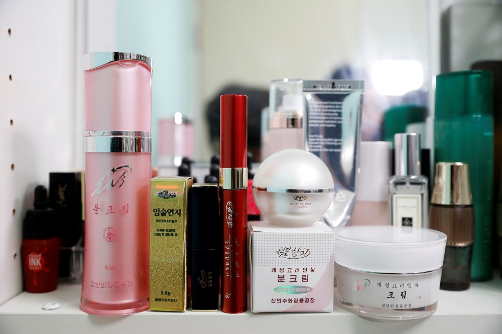 North Korean cosmetic products (front line) are seen on a dressing table in Seoul, South Korea, June 11, 2019. u00e2u20acu201d Reuters pic 