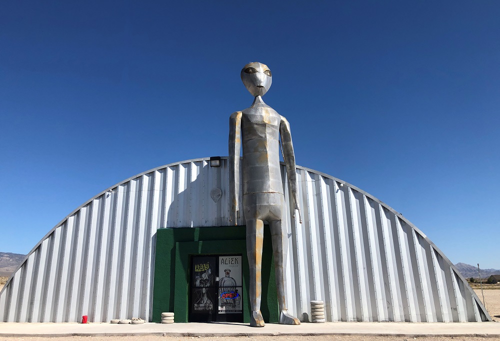 The exterior of the Alien Research Facility gift shop in Rachel, Nevada August 16, 2019. u00e2u20acu2022 Reuters pic
