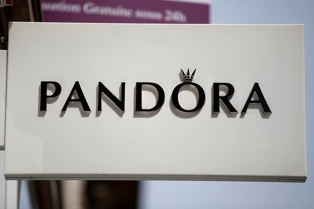 A sign outside a Pandora store, the international Danish jewellery manufacturer and retailer, is seen in Paris August 7, 2018. u00e2u20acu201d Reuters pic   