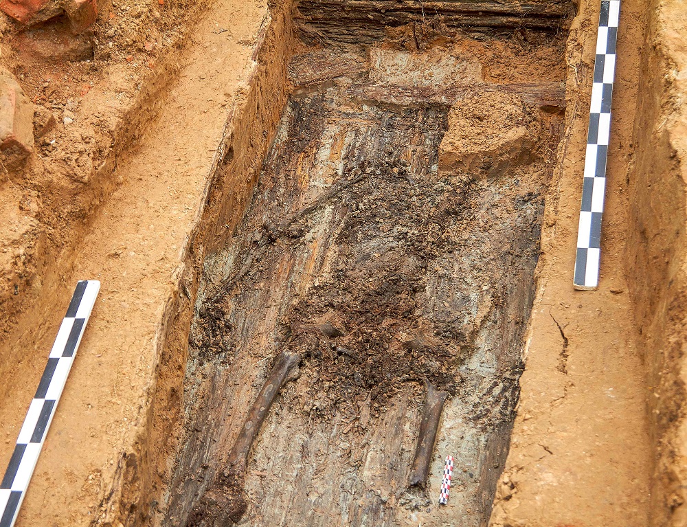 A picture taken on July 7, 2019 shows the supposed remains of French General Charles Etienne Gudin de la Sablonniere in Smolensk. u00e2u20acu201d AFP pic  