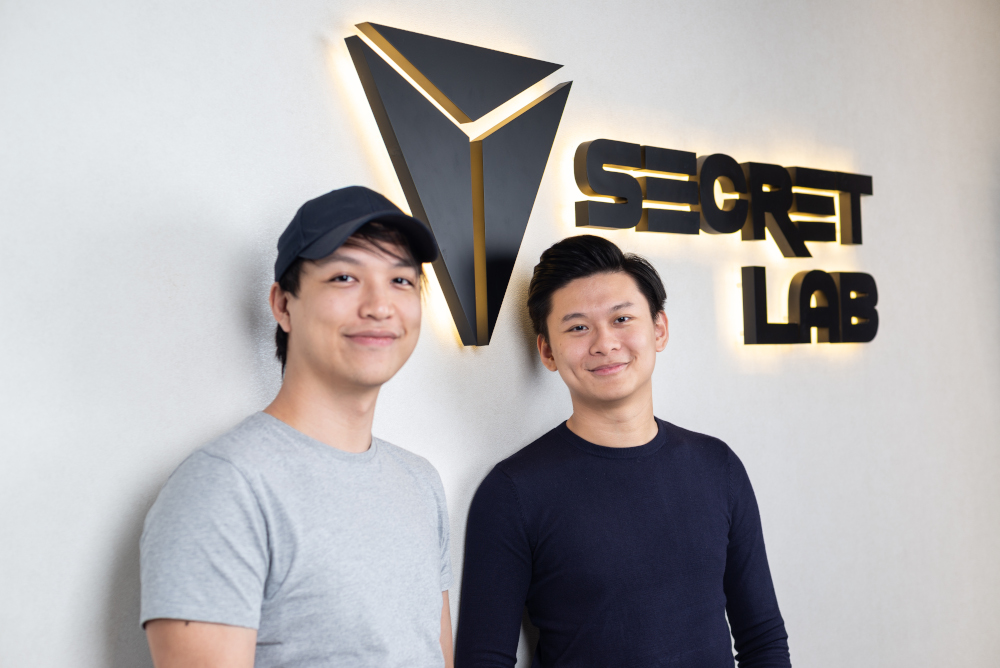 Secretlab founders Alaric Choo (left) and Ian Alexander Ang believe they can double sales of their gaming chairs by 2020. — Picture from Secretlab via TODAY