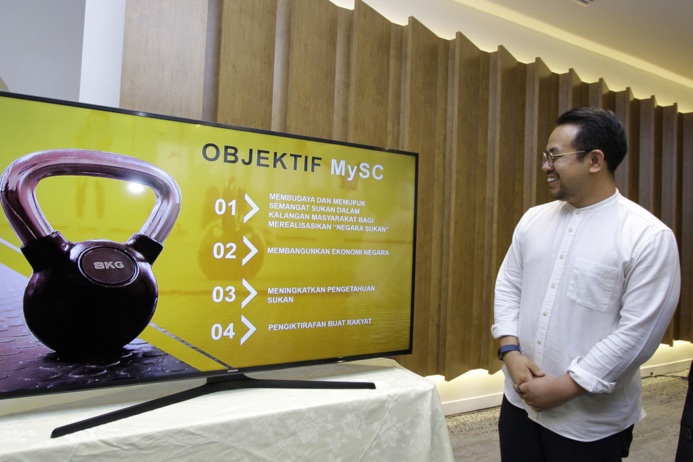 Deputy Youth and Sports Minister Steven Sim Chee Kiong at a hi-tea event for the 2019 Malaysia Sports Challenge in Bukit Jalil, Kuala Lumpur August 21, 2019. u00e2u20acu201d Bernama pic 