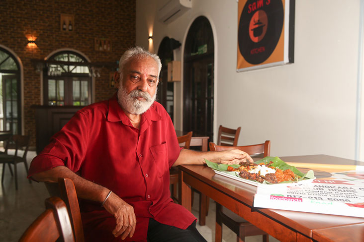 M. Panisamy or Samy has been cooking since he was 10 years old.