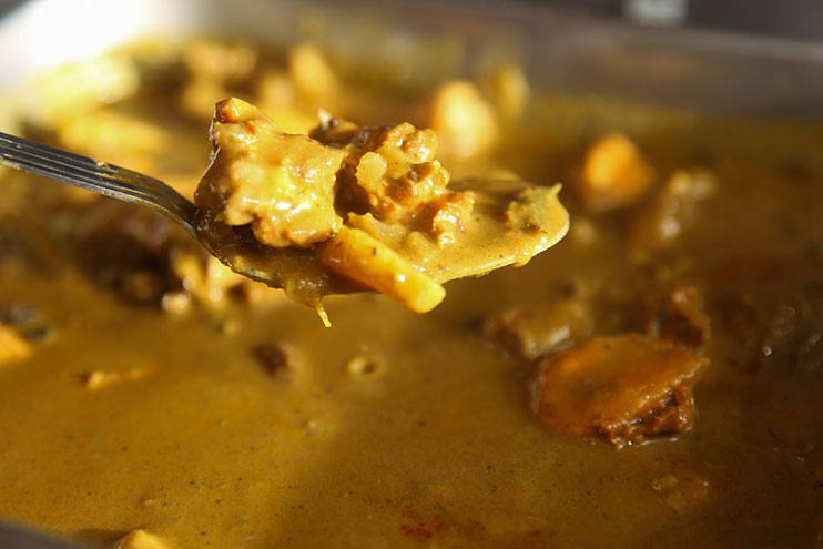 Try this unusual mutton stomach 'kurma' where the tasty gravy is made by blending cashew nuts, raisins and almonds.