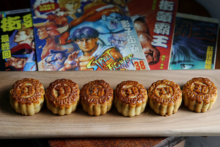 If you love pineapple jam, you will love the Street Fighter mooncake inspired by the comic of the same name.