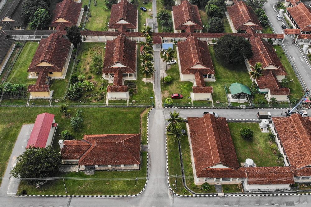 A view of the Sungai Buloh settlement where leprosy patients were once segregated and isolated from the outside world. — Picture by Hari Anggara