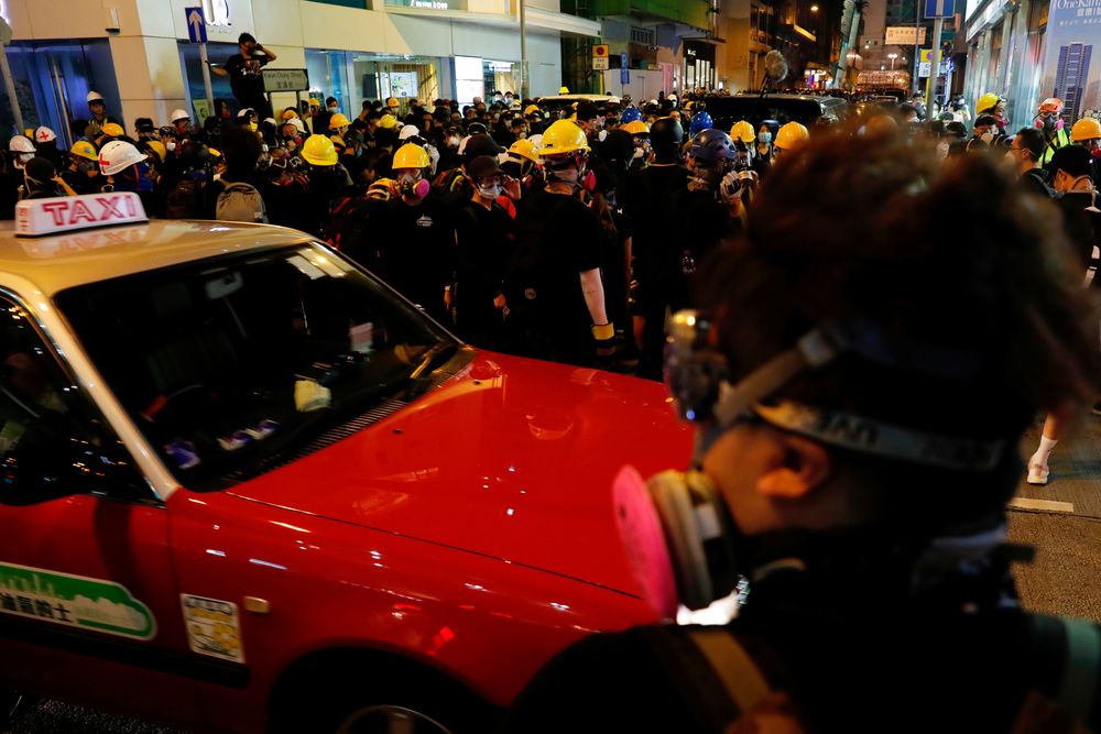 Anti-extradition bill protester march during a demonstration at Tsim Sha Tsui, in Hong Kong, China August 10, 2019. u00e2u20acu201d Reuters pic