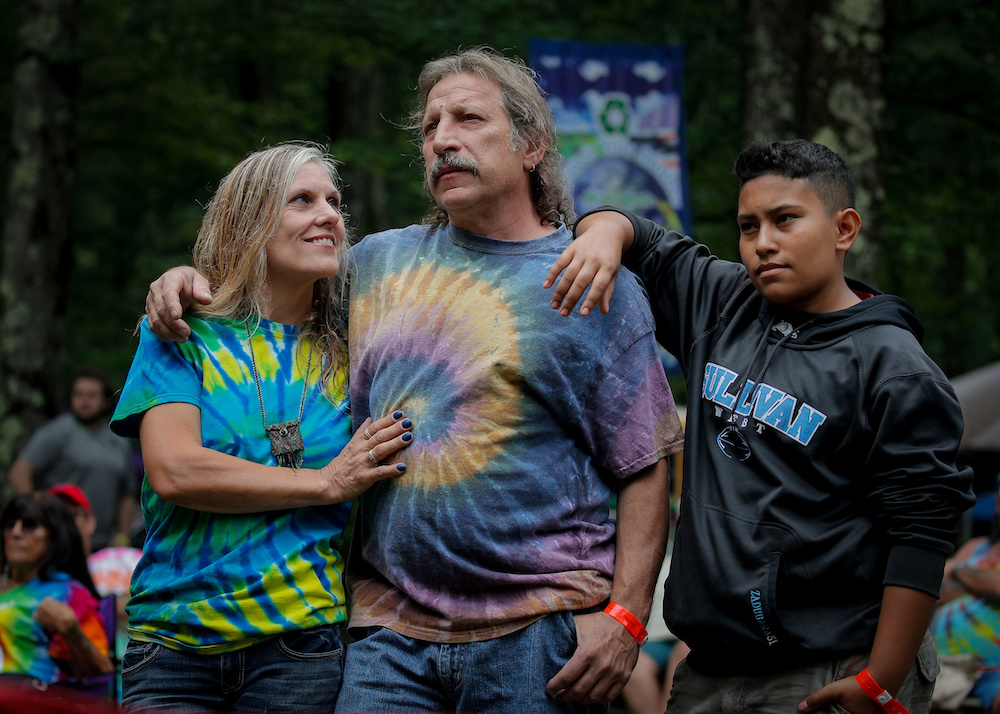 People listen to a band during a celebration of the 50th anniversary of the Woodstock Festival on Max Yasguru00e2u20acu2122s original homestead in Bethel, New York, US, August 16, 2019. u00e2u20acu201d Reuters pic