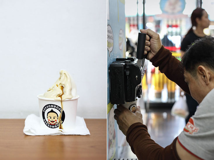 Famous Thai soy sauce maker Deksomboon also offers soft serve ice cream flavoured with — what else? – soy sauce!