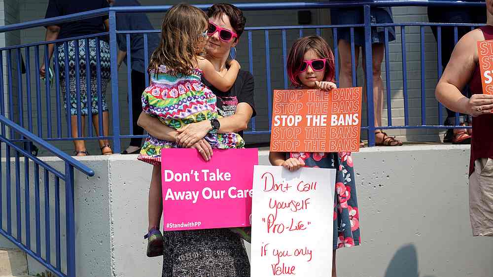 Abortion rights advocates in St Louis, Missouri May 31, 2019. u00e2u20acu201d Reuters pic