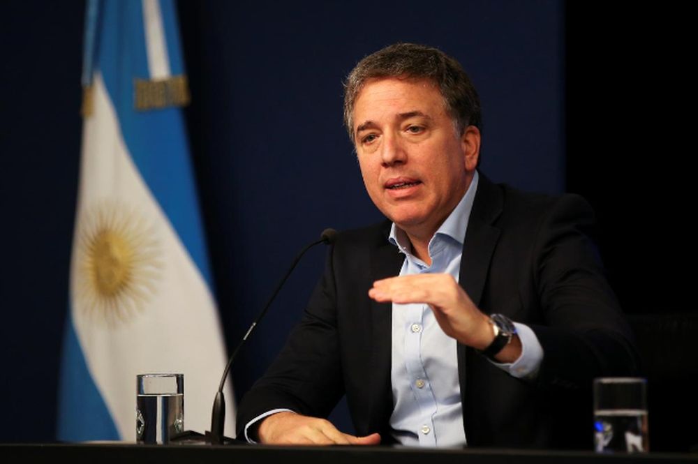 Argentinau00e2u20acu2122s Treasury Minister Nicolas Dujovne gestures during a news conference in Buenos Aires, Argentina April 22, 2019. u00e2u20acu201d Reuters pic