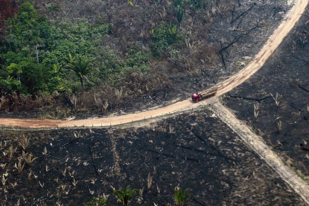 Aerial view of burnt areas of the Amazon rainforest, near Boca do Acre, Amazonas state, Brazil, in the Amazon basin, on August 24, 2019. u00e2u20acu201d AFP pic