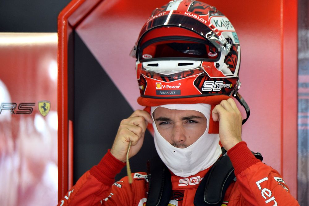 Ferrari's Charles Leclerc during practice ahead of the Belgian Grand Prix. u00e2u20acu201d Reuters pic
