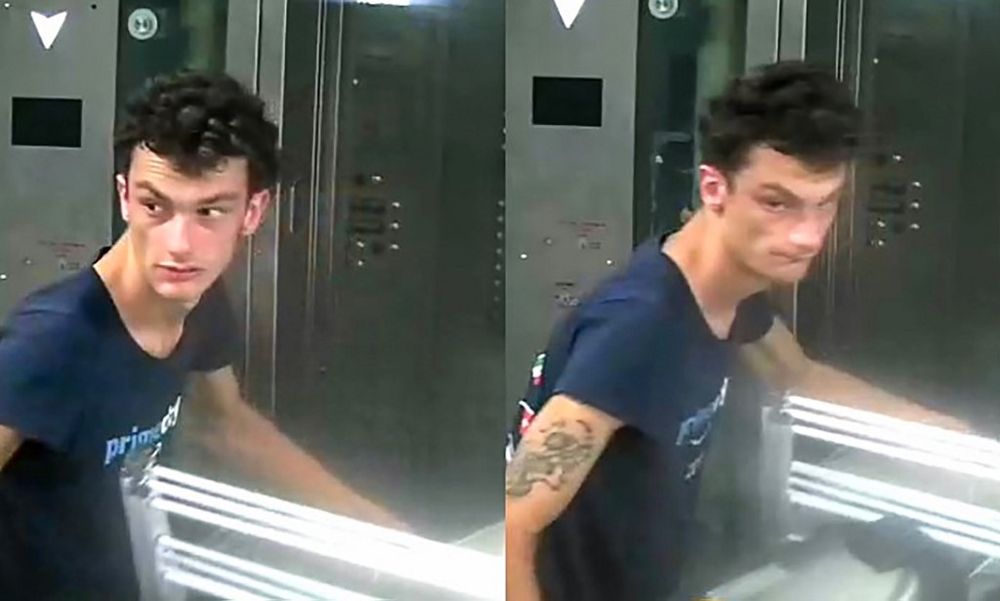 This undated surveillance video screen grab handout released by the New York City Police Department on August 17, 2019 shows suspect Larry K. Griffin leaving rice cookers in New York. u00e2u20acu201d AFP pic