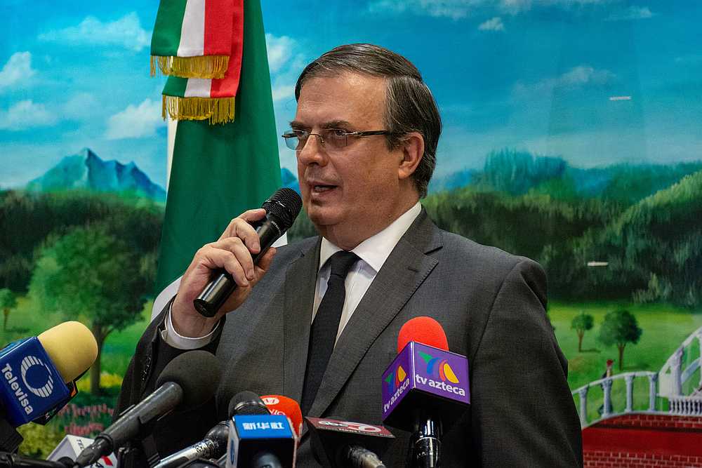 Mexico's Foreign Minister Marcelo Ebrard speaks at the Mexican consulate, two days after a mass shooting in El Paso, Texas August 5, 2019. u00e2u20acu201d Reuters pic