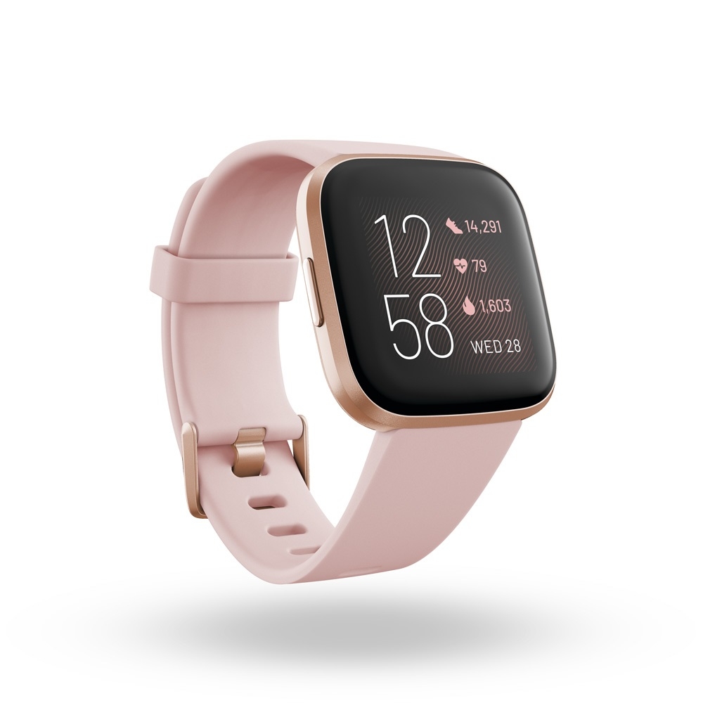 The Versa 2 is equipped with a glossy AMOLED display and a voice assistant, giving it an Apple Watch-like flair. u00e2u20acu201d AFP pic