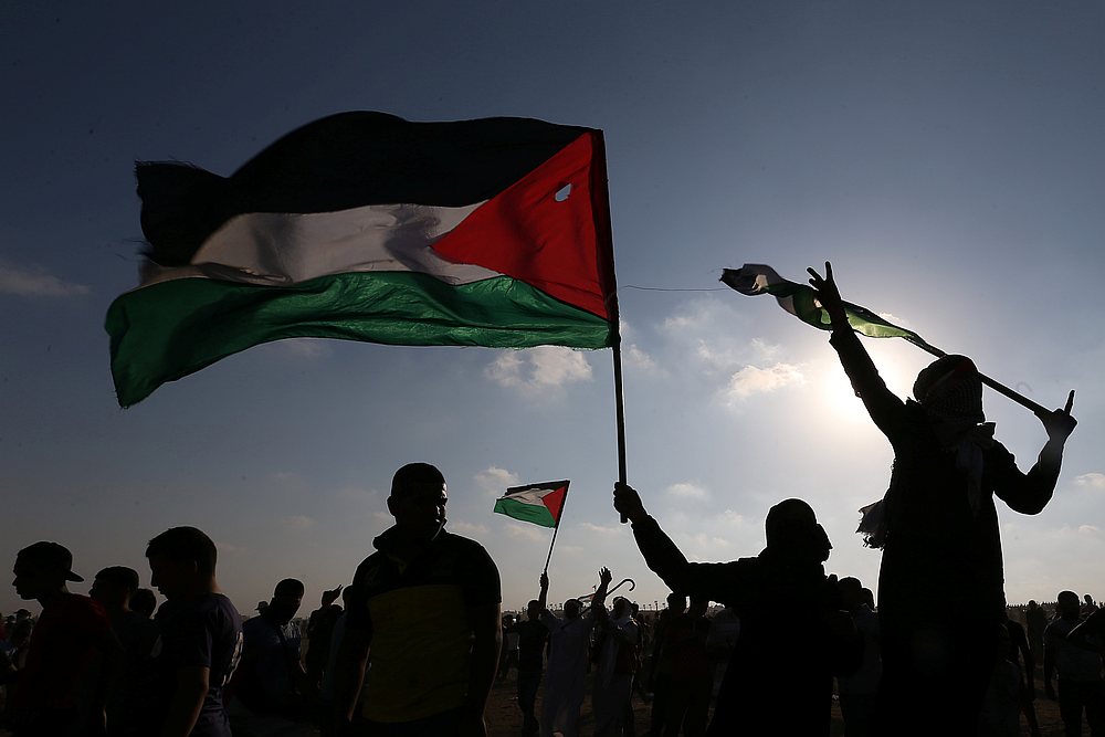 Palestinians take part in an-anti Israel protest at the Israel-Gaza border fence in the southern Gaza Strip August 23, 2019. u00e2u20acu201d Reuters pic