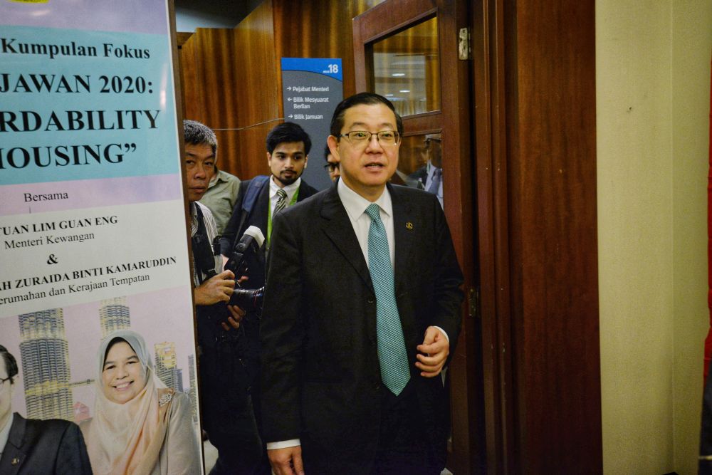 Finance Minister Lim Guan Eng is pictured at the Housing and Local Government Ministry in Putrajaya August 22, 2019. u00e2u20acu201d Picture by Shafwan Zaidon