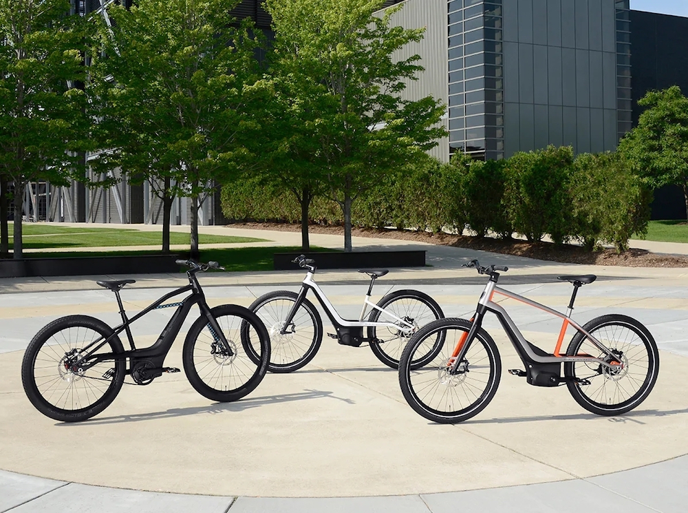 Harley-Davidson has unveiled prototypes of their first electric pedal-assist bicycles. u00e2u20acu201d Handout via AFP, courtesy of Harley-Davidson