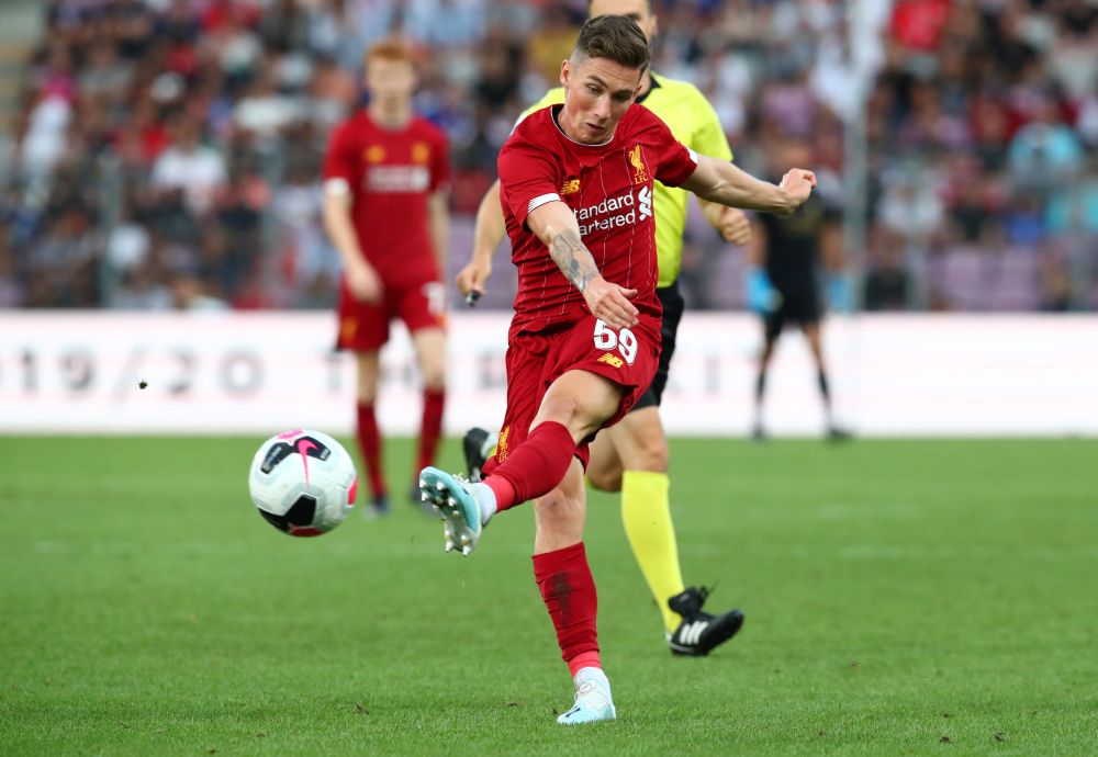 Liverpool's Harry Wilson scores their third goal against Lyon. u00e2u20acu201d Reuters pic