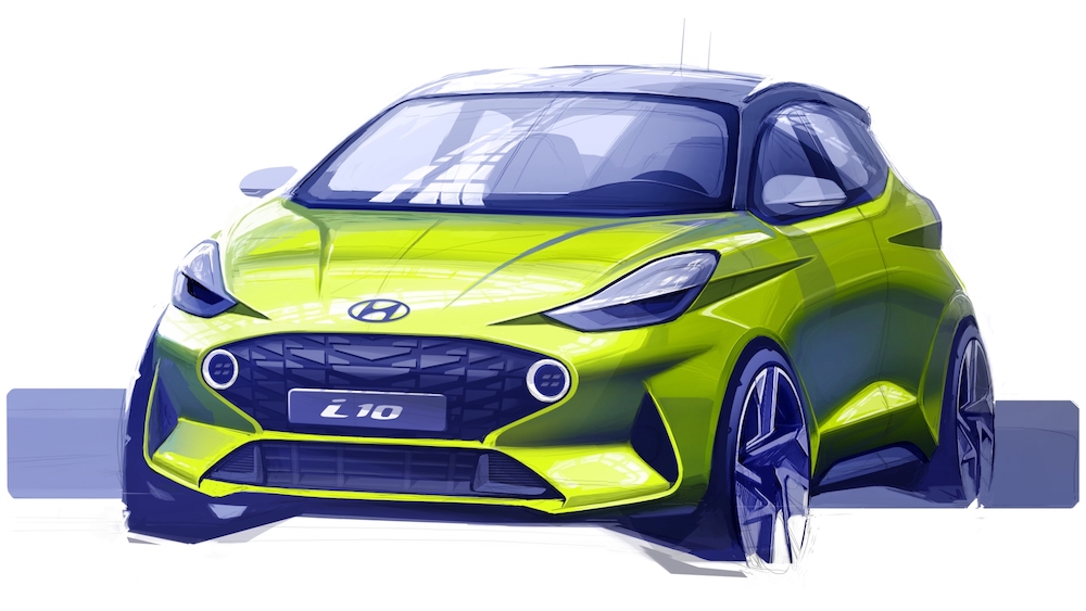 A rendering of the new Hyundai i10. u00e2u20acu201d Handout via AFP
