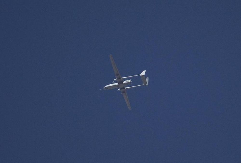 An Israeli drone flies over the West Bank city of Hebron in this June 14, 2014 file photo. u00e2u20acu201d Reuters pic