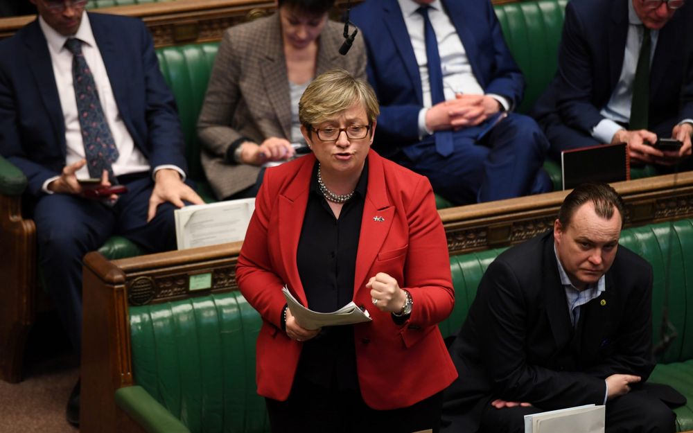 British MP Joanna Cherry of the Scottish National Party speaks at the House of Commons in London, April 1, 2019. u00e2u20acu201d UK Parliament/Jessica Taylor/Handout via Reuters