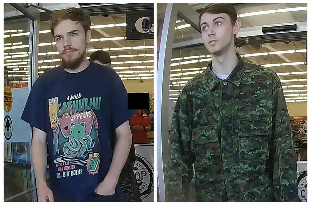 Kam McLeod (left), 19, and Bryer Schmegelsky, 18, are seen in a combination of still images released by the Royal Canadian Mounted Police (RCMP) July 26, 2019. u00e2u20acu201d Manitoba RCMP handout via Reuters