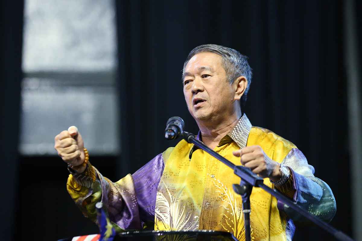 Tan Sri Lee Kim Yew during the Gemilang Patriotic Forum in Seri Kembangan April 21, 2018. u00e2u20acu2022 Picture by Azinuddin Ghazali