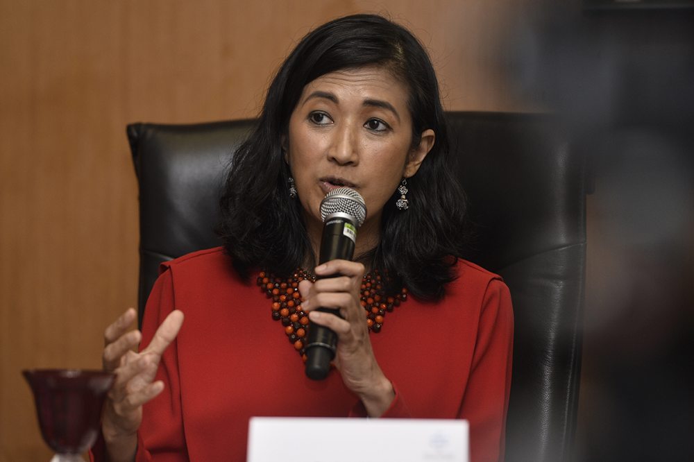 CEO of MDEC Surina Shukri speaks during the launch of Level Up KL 2019 in Kuala Lumpur August 9, 2019. u00e2u20acu2022 Picture by Miera Zulyana