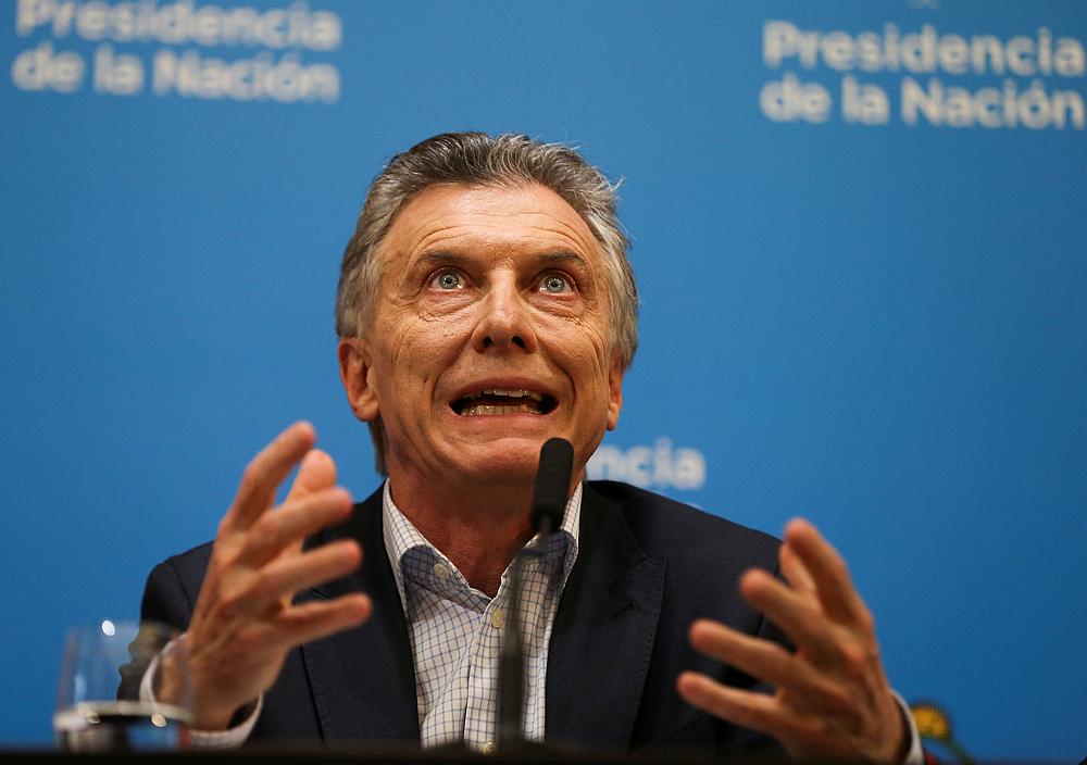 Argentina's President Mauricio Macri gestures as he speaks during a news conference after the presidential primaries, in Buenos Aires August 12, 2019. u00e2u20acu201d Reuters pic