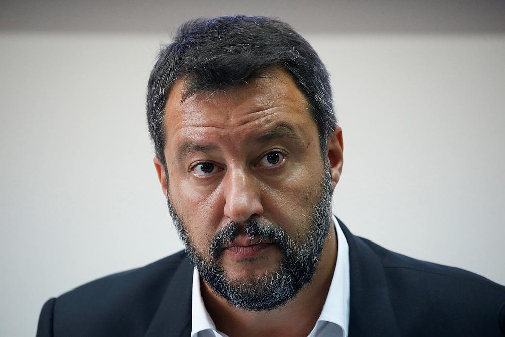 Italian Deputy PM Matteo Salvini holds a news conference in southern Italy on a bank holiday in Castel Volturno August 15, 2019. u00e2u20acu201d Reuters pic