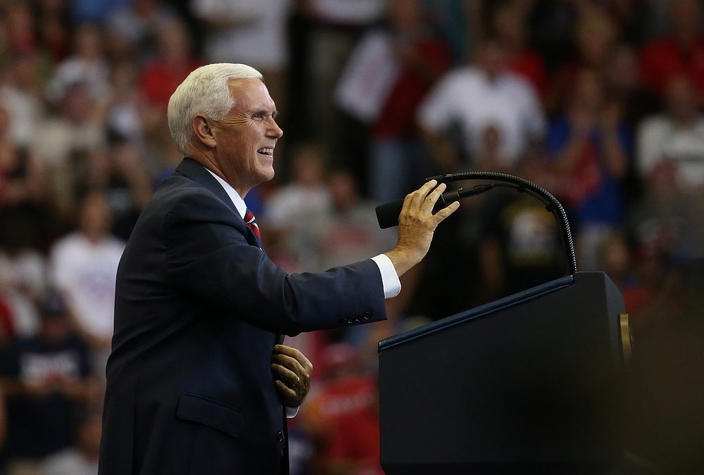 US Vice President Mike Pence speaks during a campaign rally in Cincinnati, Ohio August 1, 2019. u00e2u20acu201d Reuters pic
