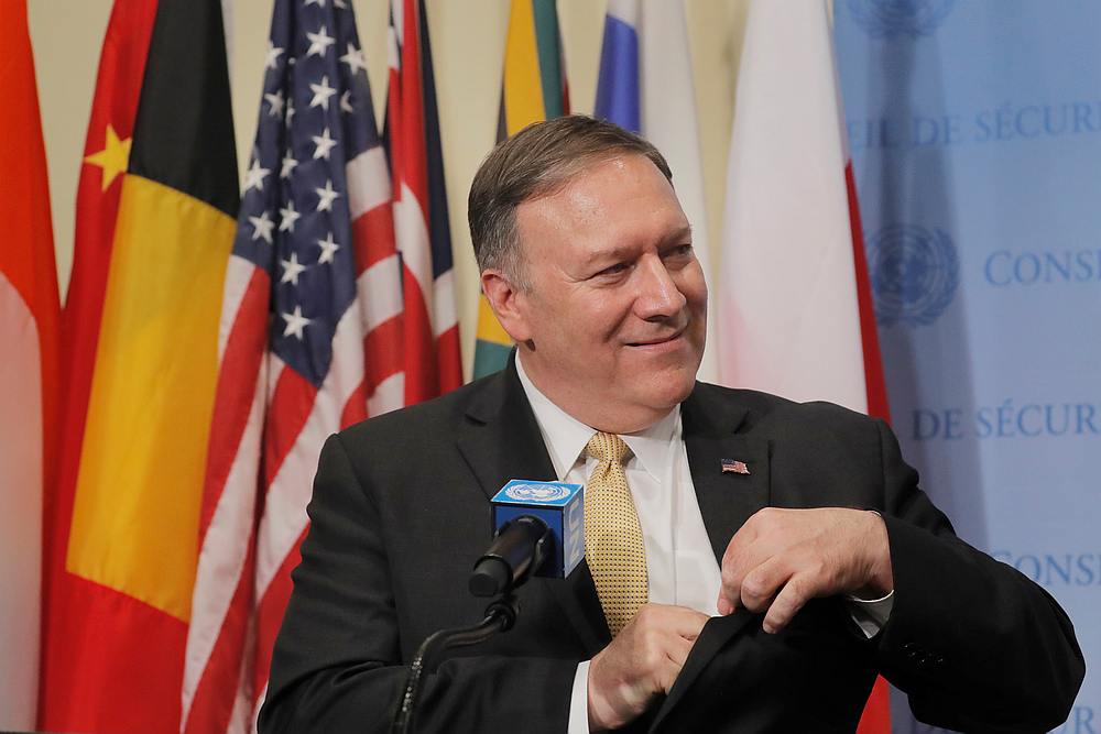 US Secretary of State Mike Pompeo speaks at the UN headquarters in New York August 20, 2019. u00e2u20acu201d Reuters pic