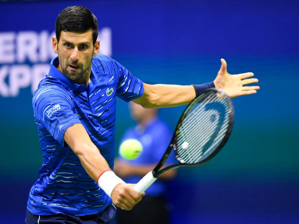 Novak Djokovic of Serbia hits to Juan Ignacio Londero of Argentina in the second round on day three of the 2019 US Open tennis tournament. u00e2u20acu201d Reuters pic