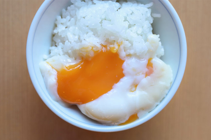 Nothing like the vibrant orange of a runny, soft-boiled egg on rice.