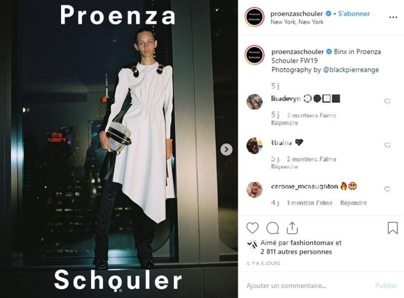 Proenza Schouler has unveiled its Fall-Winter 2019 campaign. u00e2u20acu2022 Screenshot via Instagram/Proenza Schouler