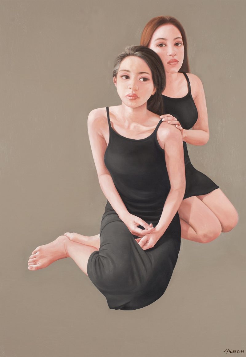 Little Black Dresses oil on canvas painting by Chong Ai Lei. ― Picture courtesy of Sisters in Islam