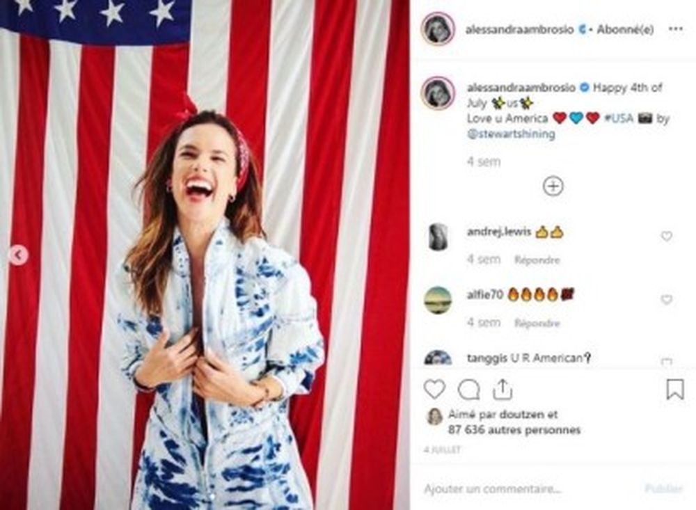 Top model Alessandra Ambrosio elevates the tie-dye trend. u00e2u20acu201d Picture courtesy of Alessandra Ambrosio / Instagram