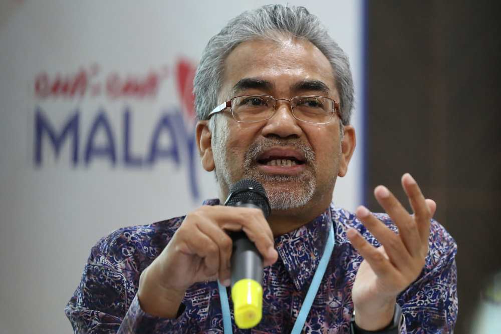Tourism Malaysia director-general Datuk Musa Yusof speaks during a press conference in Putrajaya August 15, 2019. u00e2u20acu2022 Picture by Yusof Mat Isa