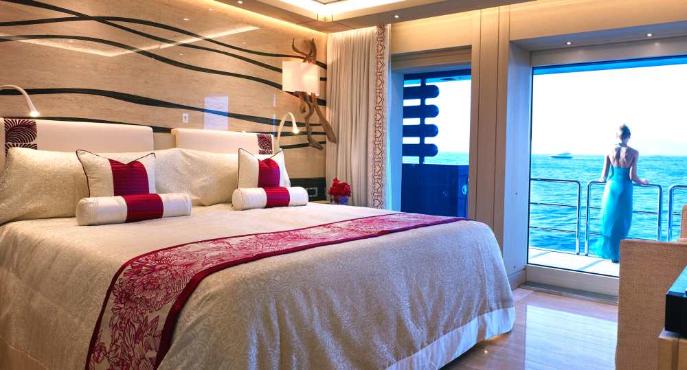 Tranquility has nine cabins in total and can accommodate up to 22 guests and 31 crew members. — Picture courtesy of Camper & Nicholsons