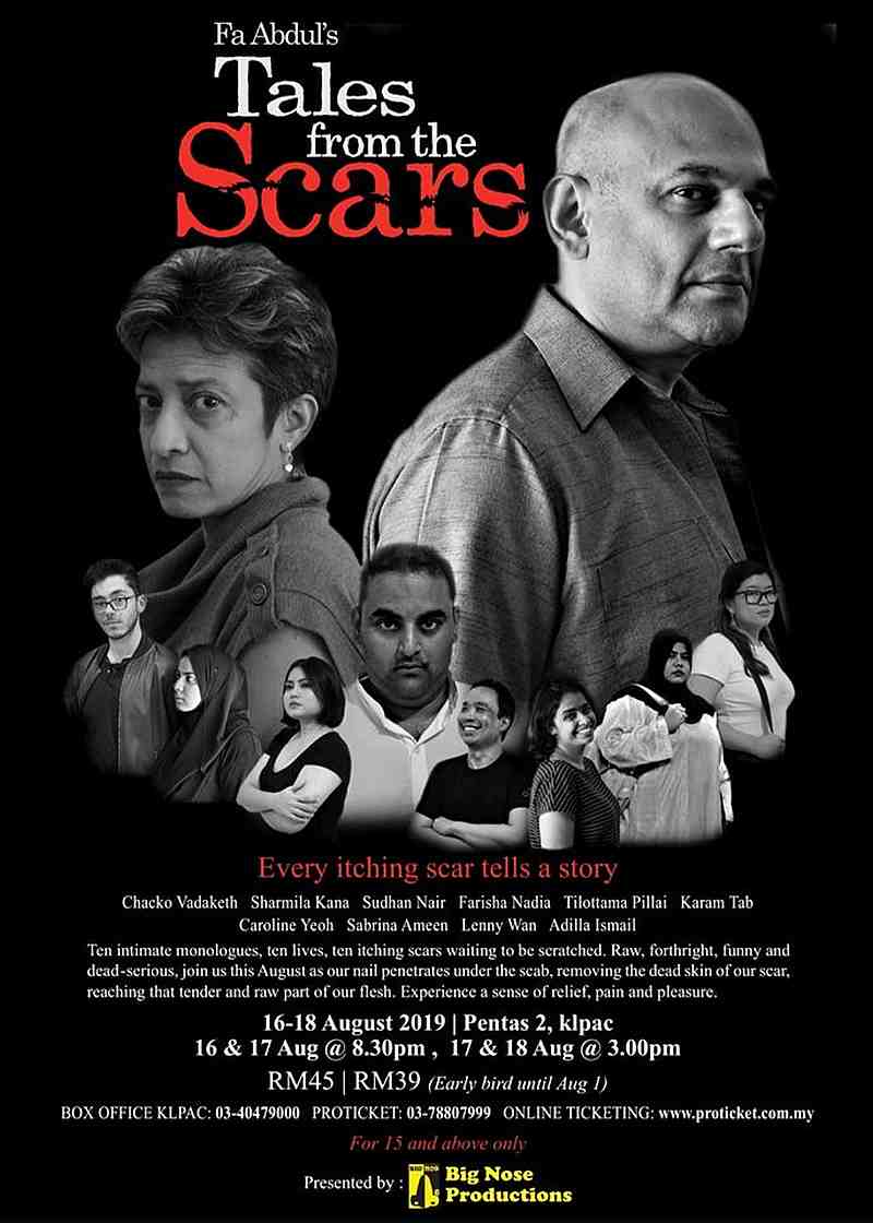 The play consists of 10 monologues that give voice to traumatic experiences that intersect with contentious issues such as racism, grief, and religion. — Image courtesy of Fa Abdul 