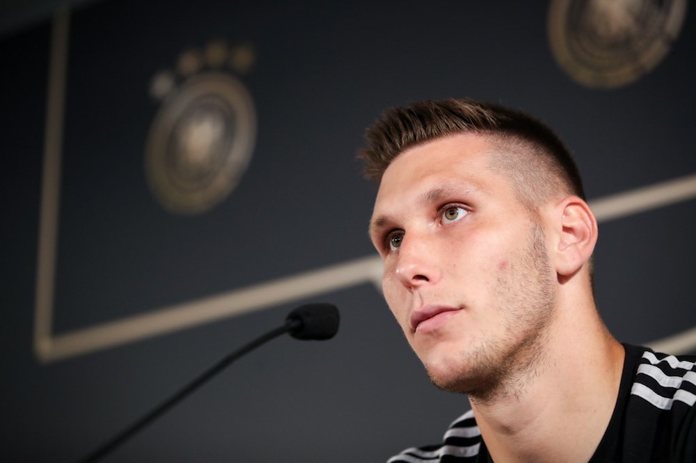 Germanyu00e2u20acu2122s defender Niklas Suele attends a press conference ahead of the Euro 2020 qualification match with the Netherlands in Hamburg September 4, 2019. u00e2u20acu201d AFP pic