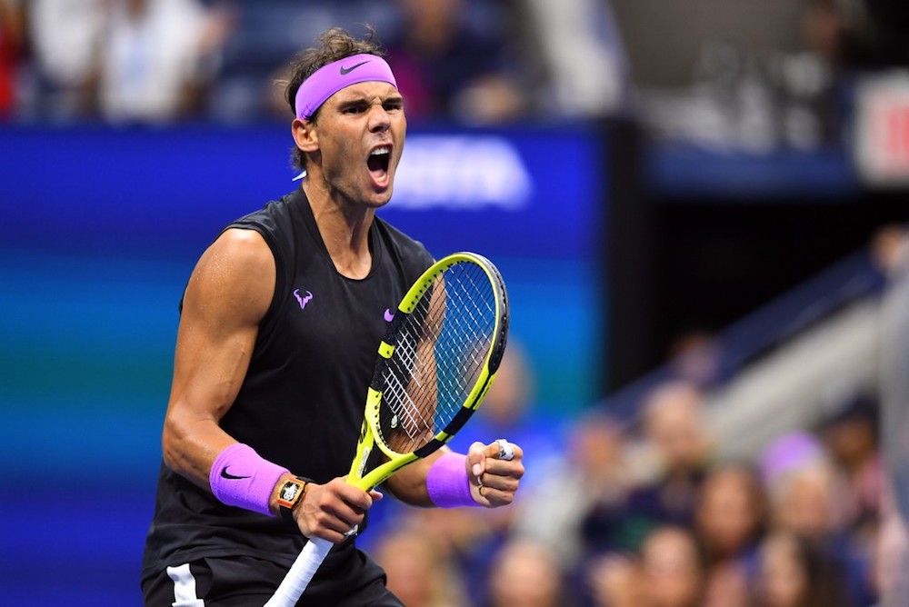 Rafael Nadal of Spain reacts during the Menu00e2u20acu2122s Singles Finals match against Daniil Medvedev of Russia at the 2019 US Open in New York September 8, 2019. u00e2u20acu201d AFP pic