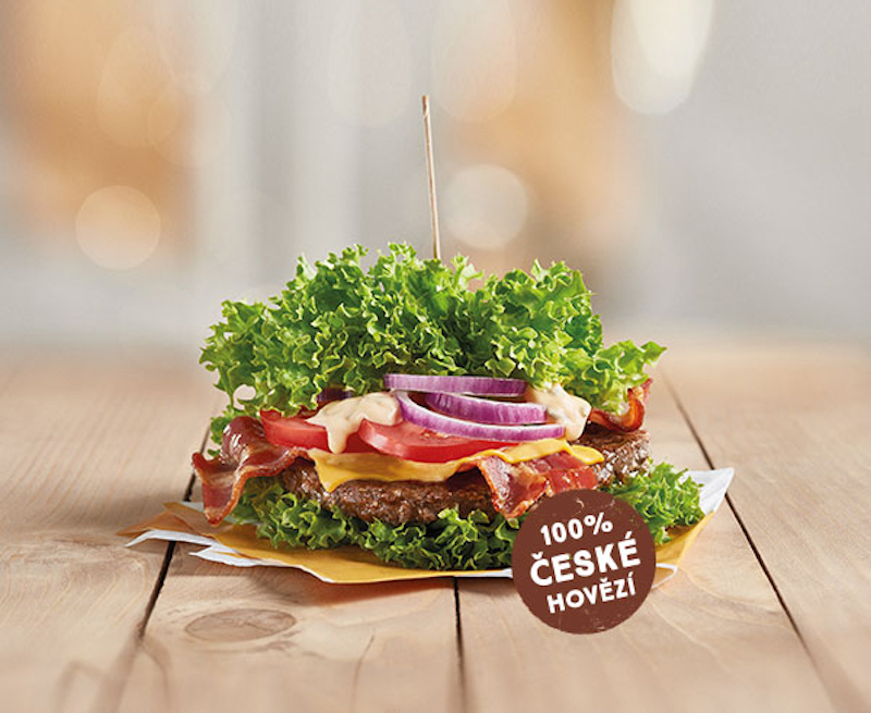 Breadless burger 'Clubhouse Beef Naked' is available at McDonaldu00e2u20acu2122s Czech restaurants. u00e2u20acu201d Picture courtesy of McDonald